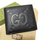 Gucci Jumbo GG Leather Bi-Fold Wallet Black – Men's Designer Wallet Made in Italy