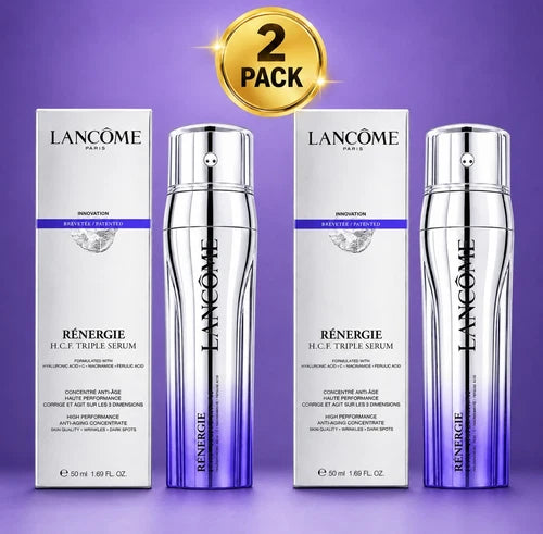 Pack Of 2 Lancome Renergie H.C.F Triple Serum ANTI-AGING 1.7oz /50mL